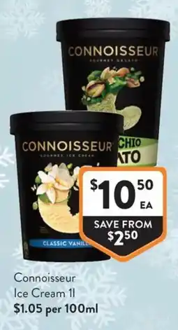 Foodworks Connoisseur Ice Cream offer