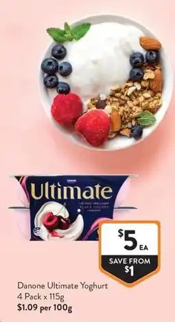 Foodworks Danone Ultimate Yoghurt offer