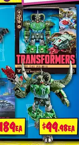 JB Hi-Fi Hasbro Transformers Age of the Primes Leader Class The Thirteen Liege Maximo action figure offer