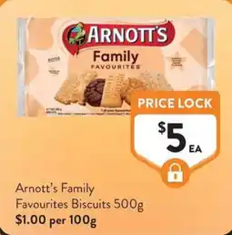Foodworks Arnott's Family Favourites Biscuits offer