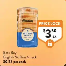 Foodworks Best Buy English Muffins offer
