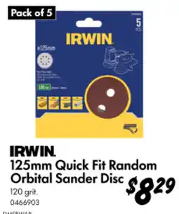 Bunnings Quick Fit Random Orbital Sander Disc offer