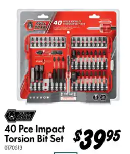 Bunnings 40 Pce Impact Torsion Bit Set offer
