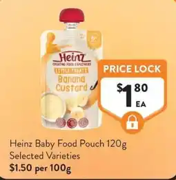 Foodworks Heinz Baby Food Pouch offer