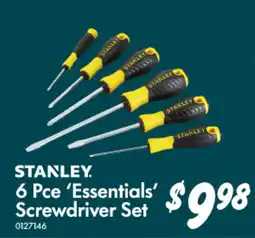 Bunnings 6 Pce Essentials Screwdriver Set offer