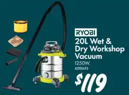 Bunnings Wet & Dry Workshop Vacuum offer