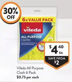 Foodworks Vileda All Purpose Cloth offer