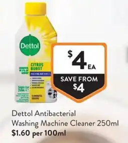 Foodworks Dettol Antibacterial Washing Machine Cleaner offer