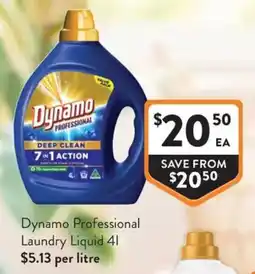 Foodworks Dynamo Professional Laundry Liquid offer
