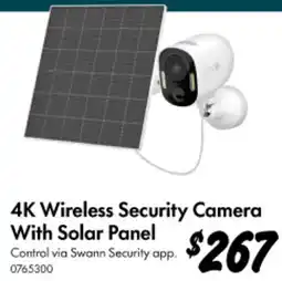 Bunnings 4K Wireless Security Camera With Solar Panel offer