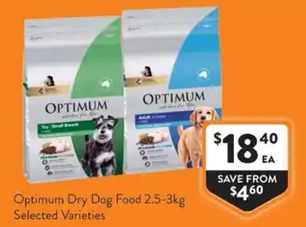 Foodworks Optimum Dry Dog Food offer