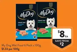 Foodworks My Dog Wet Food offer