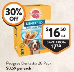 Foodworks Pedigree Dentastix offer