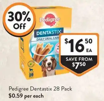 Foodworks Pedigree Dentastix offer
