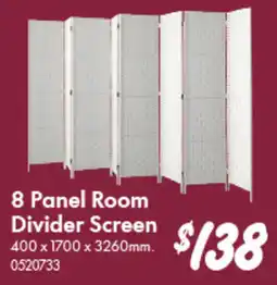 Bunnings 8 Panel Room Divider Screen offer