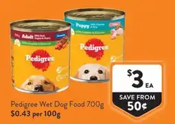 Foodworks Pedigree Wet Dog Food offer
