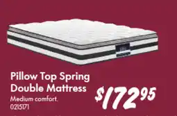 Bunnings Pillow Top Spring Double Mattress offer