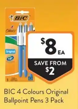 Foodworks BIC 4 Colours Original Ballpoint Pens offer