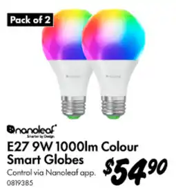 Bunnings E27 9W 1000lm Colour Smart Globes offer