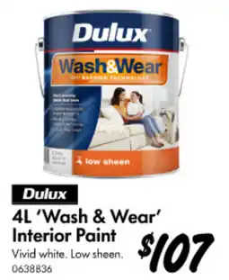 Bunnings Wash & Wear Interior Paint offer
