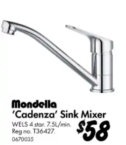 Bunnings Cadenza Sink Mixer offer