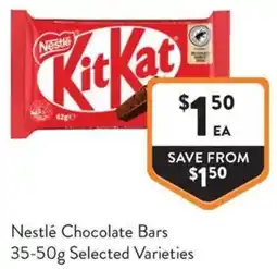 Foodworks Nestlé Chocolate Bars offer