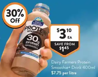Foodworks Dairy Farmers Protein Smoothie+ Drink offer