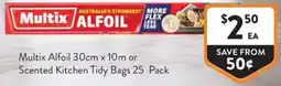 Foodworks Multix Alfoil or Scented Kitchen Tidy Bags offer