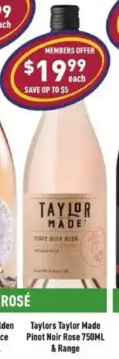 Liquor Legends Taylors Taylor Made Pinot Noir Rose offer