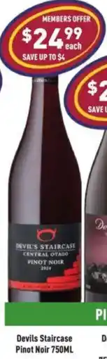 Liquor Legends Devils Staircase Pinot Noir offer