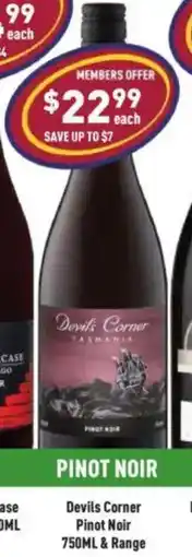Liquor Legends Devils Corner Pinot Noir offer