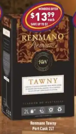 Liquor Legends Renmano Tawny Port Cask offer