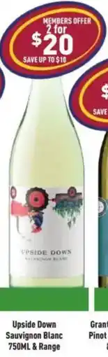 Liquor Legends Upside Down Sauvignon Blanc offer