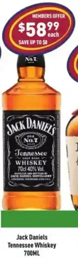 Liquor Legends Jack Daniels Tennessee Whiskey offer