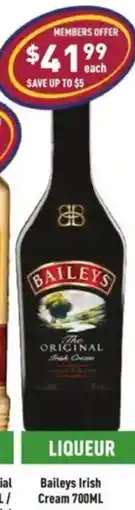 Liquor Legends Baileys Irish Cream offer