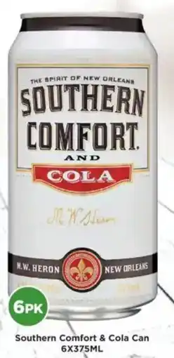 Liquor Legends Southern Comfort & Cola Can offer
