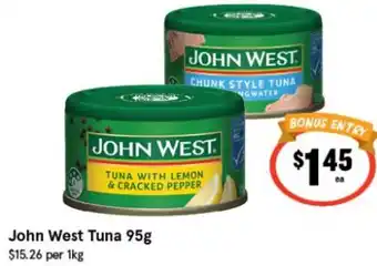 IGA John West Tuna offer
