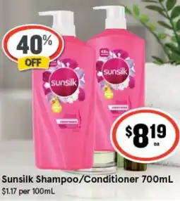 IGA Sunsilk Shampoo/Conditioner offer