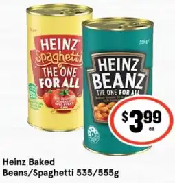 IGA Heinz Baked Beans/Spaghetti offer