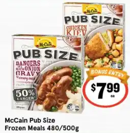 IGA McCain Pub Size Frozen Meals offer