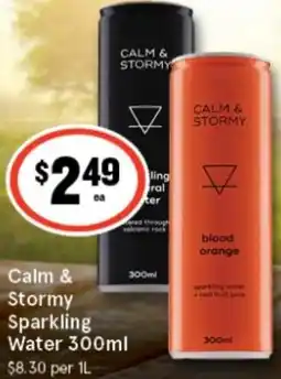 IGA Calm & Stormy Sparkling Water offer