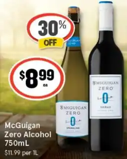 IGA McGuigan Zero Alcohol offer