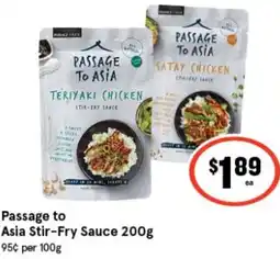 IGA Passage to Asia Stir-Fry Sauce offer