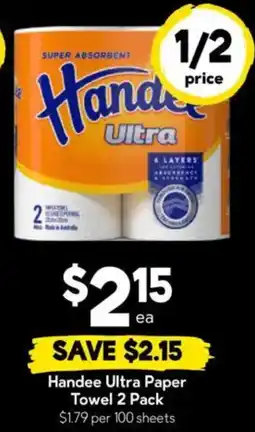 Drakes Handee Ultra Paper Towel offer