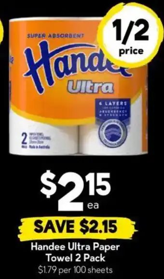 Drakes Handee Ultra Paper Towel offer