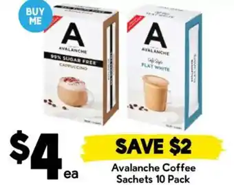 Drakes Avalanche Coffee Sachets offer