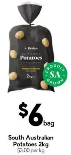 Drakes South Australian Potatoes offer