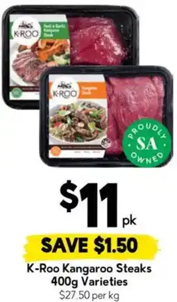 Drakes K-Roo Kangaroo Steaks offer