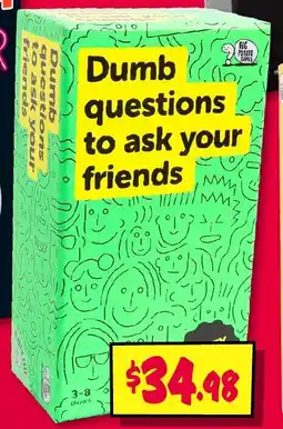JB Hi-Fi Dumb questions to ask your friends offer