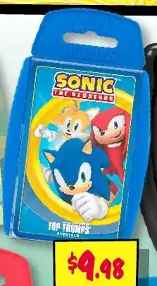 JB Hi-Fi Sonic the Hedgehog Top Trumps Specials offer
